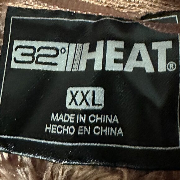 New 32 Degrees Heat Women's Full Zip Plush Jacket Size XXL Amber Super Soft - Picture 4 of 14